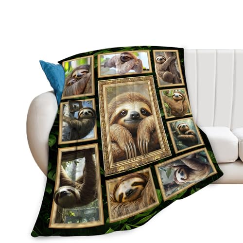 Manta de perezoso de forro polar suave y cálida, manta de perezoso de felpa ligera, mullida y acogedora para amantes, niños y adultos, adecuada para sofá, cama, 50 x 40 pulgadas