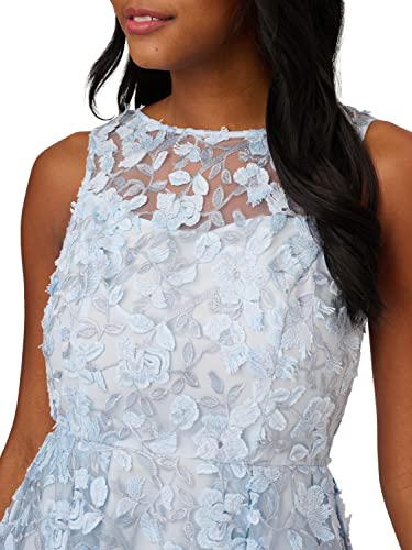 Adrianna Papell Women's 3D Lace Midi Fit and Flare4