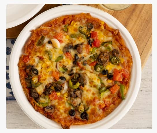 ECOWARE9 Inch, 228.6 mm, 22.86 cm Round Plate 100% Natural, Biodegradable, Compostable, Ecofriendly, Bagasse, Safe & Hygienic Disposable Round Plate (25)