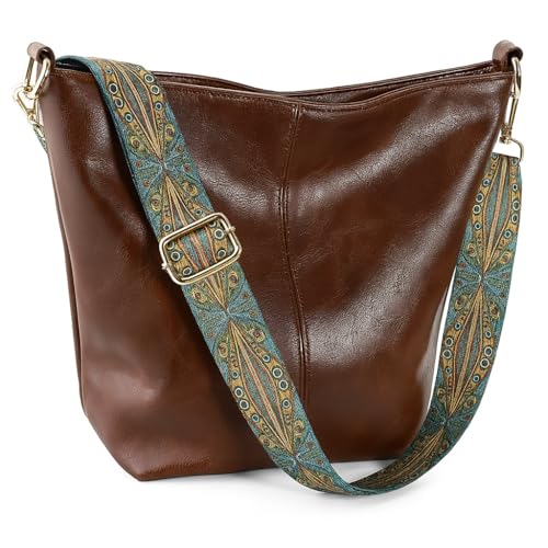 Bolsa Crossbody Feminina Boho Chique – Couro, Tamanho Médio, Estilo Moderno e Funcionalidade