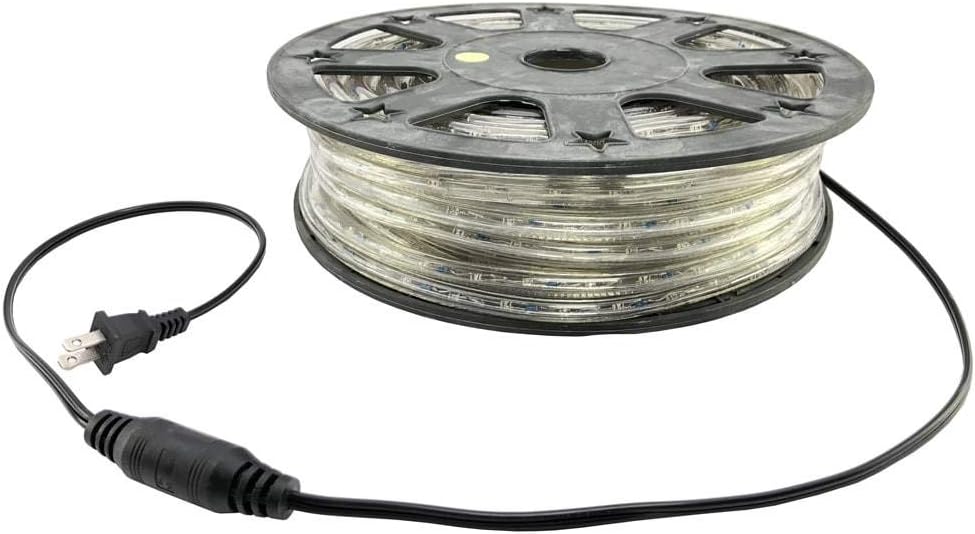 Warm White LED Rope Light - 120 Volt - 65 Feet