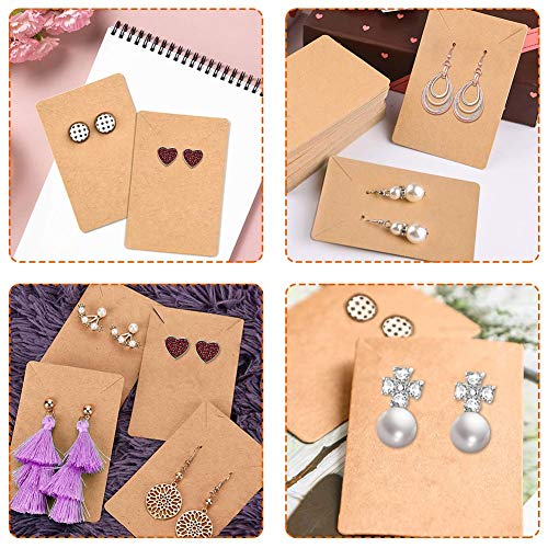Anezus AEC-01 Earring Cards, Anezus 100 Pcs Earring Display Cards Earring Holder Cards thumb #4