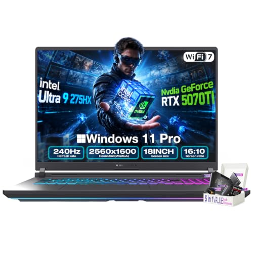 Image of ASUS ROG Strix G18 Gaming Laptop, 18 inch 2.5K ROG Nebula 240Hz Display