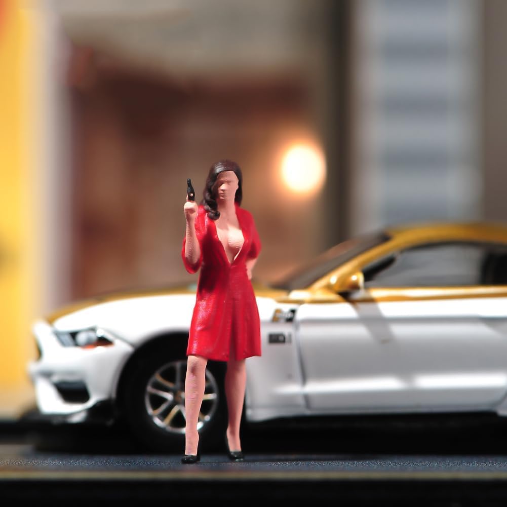 Statuette miniature sexy 1/43 cadeau idéal pour passionné de diorama et cinéma