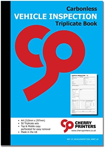Cherry NCR Maintenance Job Sheet Duplicate Book A4 (210mm X 297mm) 50