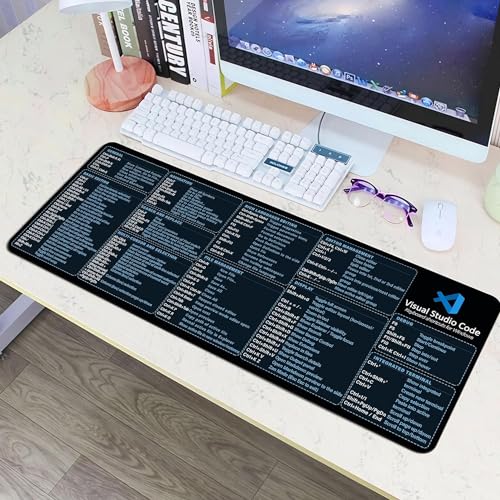Image of Visual Studio Code Shortcuts Mouse mat for Designer, Quick Reference Guide, Cheats Sheet Mouse Pad, Office Supplies Keyboard Tips Gifts for Beginner Photographers Gifts Mouse pad KMH