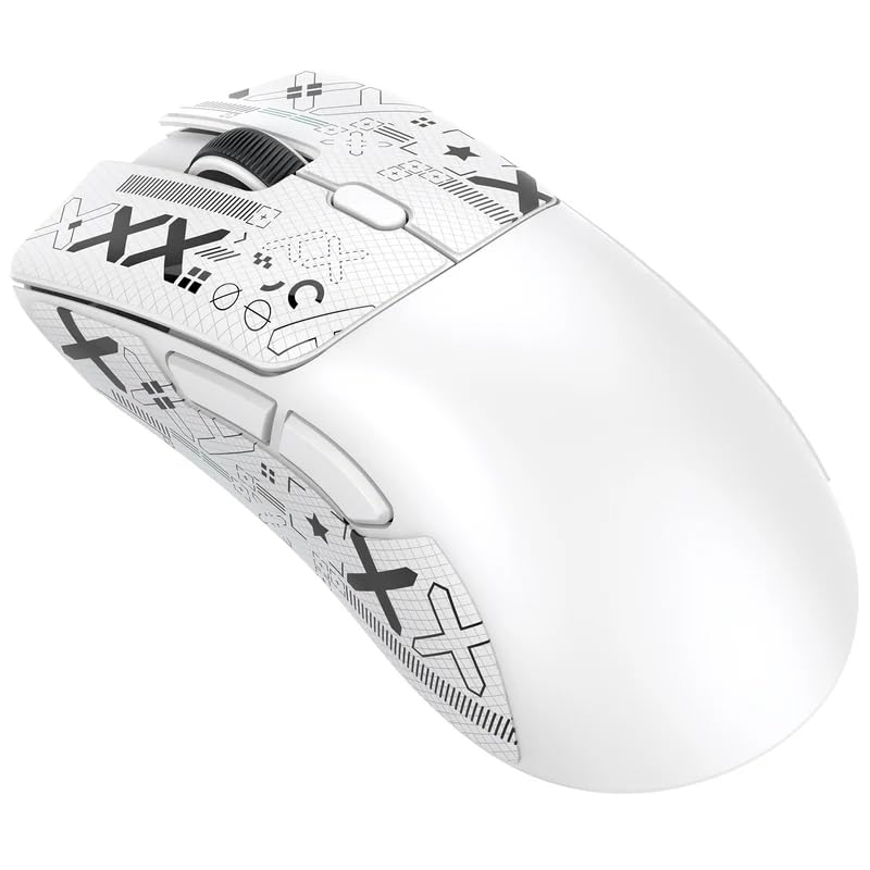 Mouse Gamer ATTACK SHARK R1 Sem Fio 18000 DPI Sensor PAW3311 RGB Recarregável – Alta Precisão e Design Ergonômico (Branco)