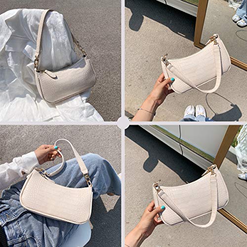 Doreamaloe Women Shoulder Bag Retro Crocodile Purse Classic Clutch Shoulder Tote Handbag With Zipper Closure For Women thumb #6