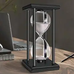 Ampulheta, Ampulheta Decorativa, Madeira Ampulheta 60 Minutos, Decoração A Ampulheta, Temporizador de Areia