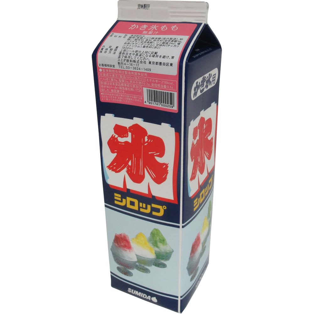 Amazon.co.jp: スミダ飲料 かき氷・もも 1800ml : 食品・飲料・お酒