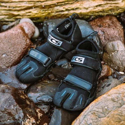 FCS SP2 Reef Booties – 1.5mm Neoprene Split-Toe Water Shoes with Adjustable Strap, Heel Toggle, Surf Booties for Reef, Kayak & Paddleboard3