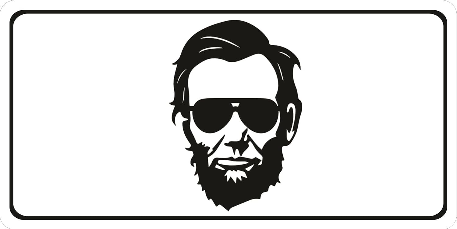Cool Abe Lincoln #2 Photo License Plate