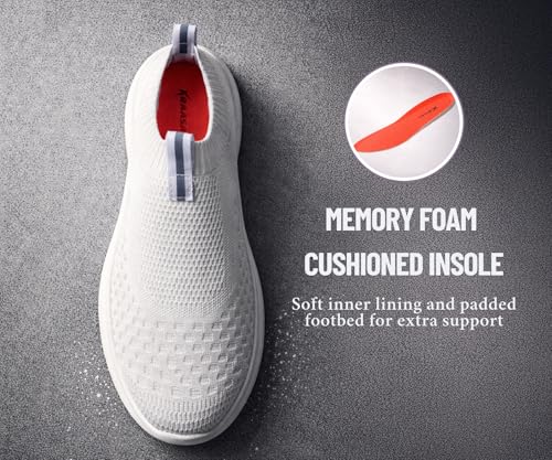 Image of Kraasa Trial Running Shoes with Lightweight Memory Insole | Breathable, Anti-Skid Knit Sneaker, Walking & Gym Shoes