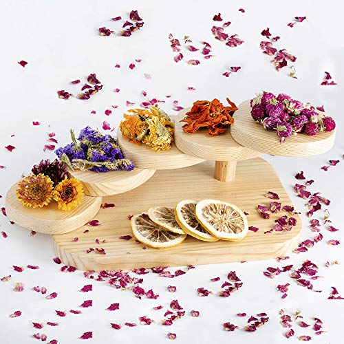 Dried Flowers, 12 Pack Natural Dried Flower Herbs Kit for Bath, Bomb, Soap, Resin, Candle Making, Include Rose Petals, Rosebuds, Lavender, Jasmine Flowers, Lily, Lemon Slice and More - Thumbnail 6