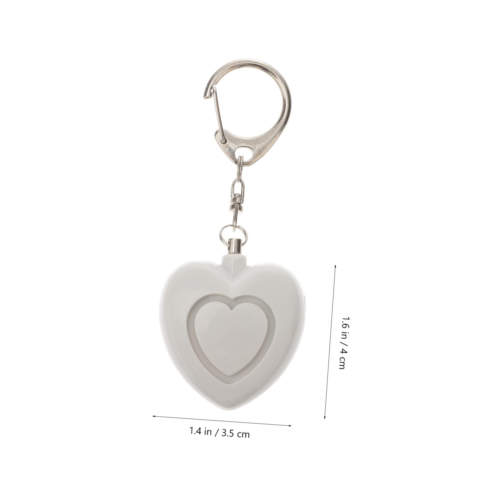 OSALADI 5 Piezas Anti Sirena La Alarma Corazón Llavero De Alarma Alarma Personal Joyería Alarma De Seguridad Gritar Llaveros para Las Mujeres Llavero Alarma De Plástico con
