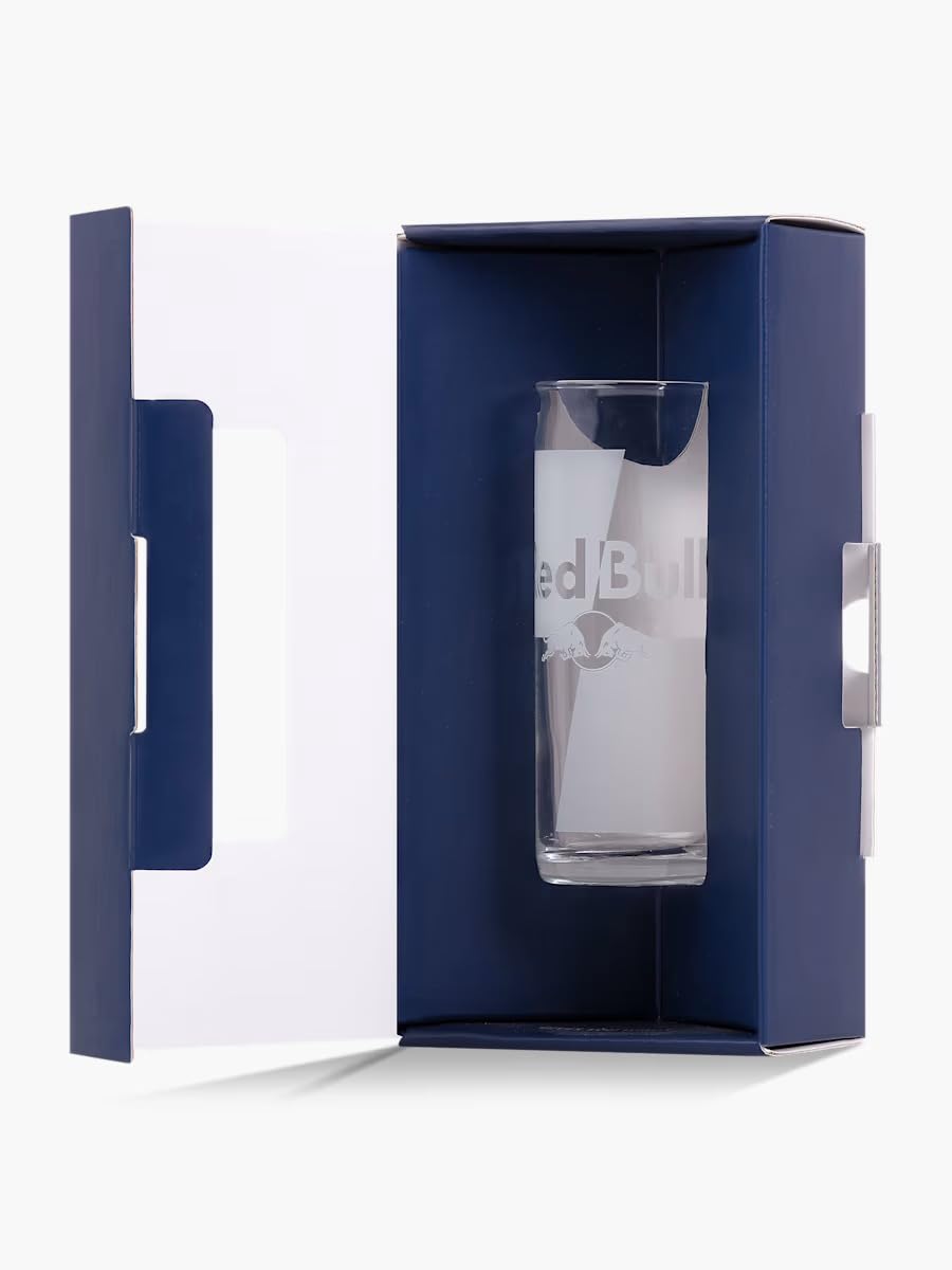 Red Bull Bicchiere da Bevanda in Vetro "Logo" Trasparente (1)