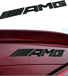 Replacement for A-MG Emblem Genuine 3D Chrome Trunk Logo Badge Sticker Decal Decoration (Black)