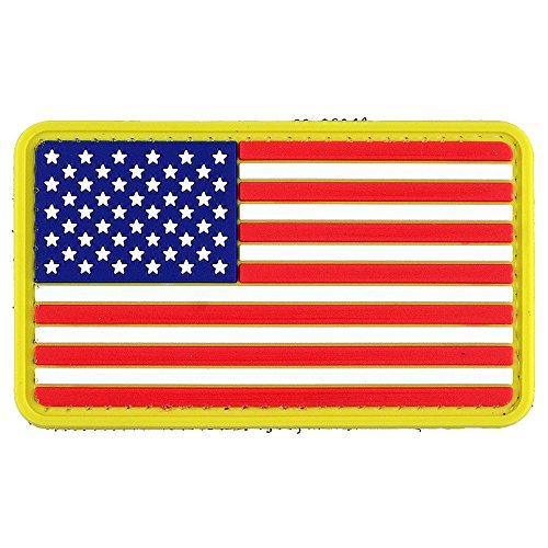 LIVABIT PVC Rubber 3D Patch MP-35 Tactical Airsoft Paintball Uniform USA Flag