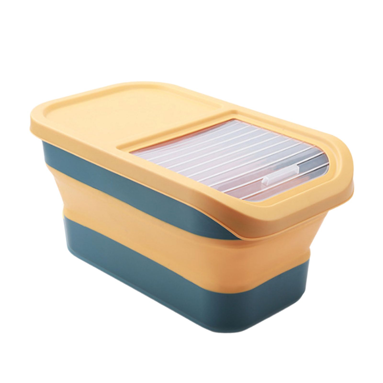 Hsioluted Food Storage Container Foldable Airtight Sealing Box with Lid Practical Dog Snacks Organizer Kitchenwares Food Storage Container