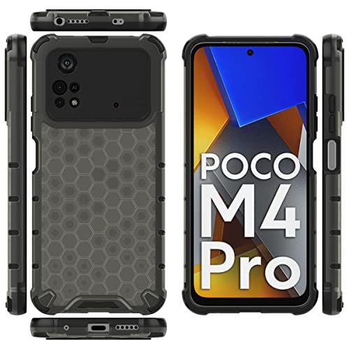 Image of Glasgow Back Case Cover Designed for Poco M4 Pro 4G - Black