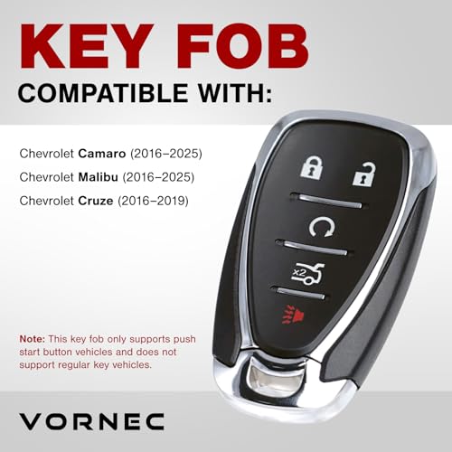 Télécommande voiture HYQ4EA compatible Chevrolet Malibu de 2016 à 2025