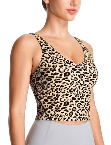 Image of THE GYM PEOPLE Womens' Sports Bra Longline Wirefree Padded with Medium Support