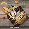 kkvhhyuo music Print Shoulder Bag, Lightweight Tote Bag for Women, Shopping Beach Bag Handbags for School Work Shopping Travel Daily Use #2