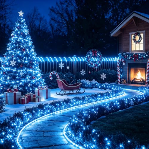 39-ft Slyuexu 100-LED Solar Rope Outdoor String Lights (Various) $6.99 + Free Shipping w/ Prime or on $35+ + 50% Off Code PV4IY7A7 Prime - image 2