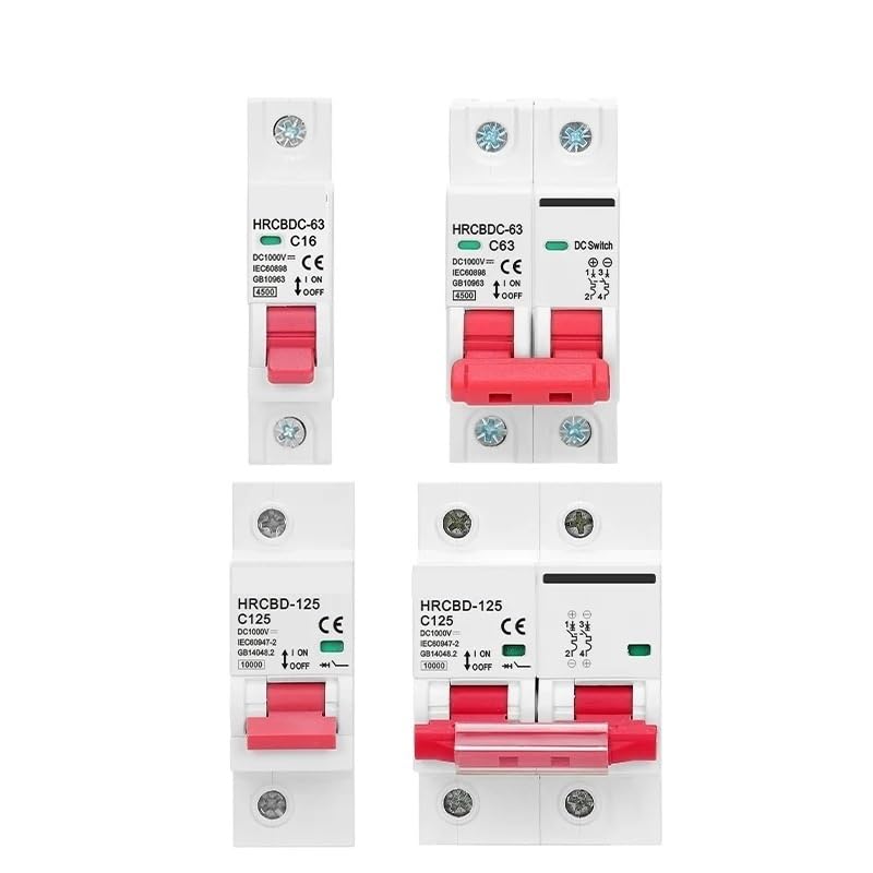 2P DC 1000 V solarny mini wyłącznik do systemu PV - miniaturowy wyłącznik DC MCB 6A-125A (2P, 25A)