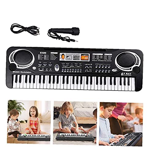 Enfants Piano Clavier électrique, 61 Touches avec Microphone éducation Toy Musique Enfants Jouet éducatif, enseignement… - Les Beatles, Paul McCartney, John Lennon, RIngo Starr, George Harrison Enfants Piano Clavier électrique, 61 Touches avec Microphone éducation Toy Musique Enfants Jouet éducatif, enseignement… – Image 7