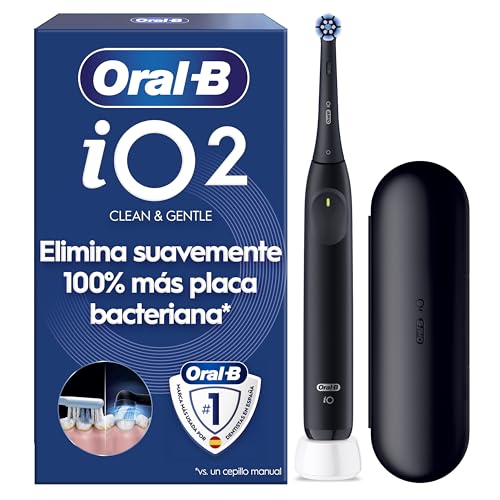 Oral-B iO 2 Cepillo de Dientes Eléctrico con 1 Cabezal, Negro Noche