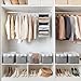 GRANNY SAYS Storage Cubes, 11x11 Cube Storage Bins with Metal Frame, Collapsible Cube Storage Organizer, Fabric Cubby Bins for Shelves, Closet, White & Gray, 6 Pack
