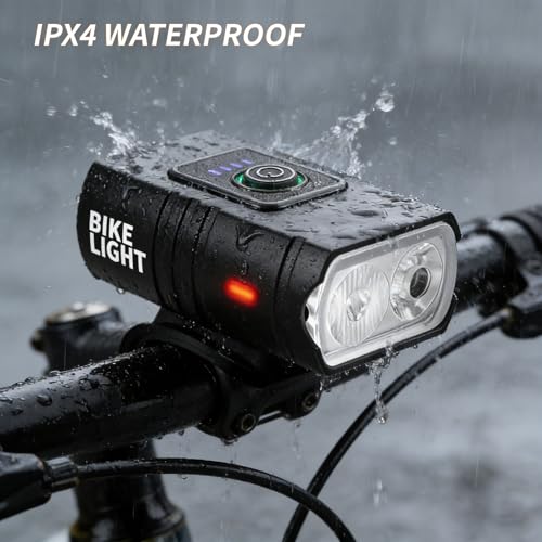 Image of Bike Light for Night Riding, Rechargeable Headlight Taillight for Front and Rear Ebike Dirt E-Bike Motorcycle Scooter Bicycle MTB Road Cycling Kids Adult Biking Safty