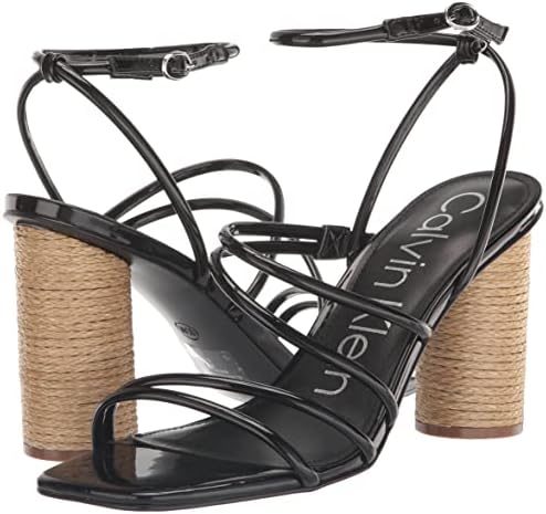 Calvin Klein Women's Sizzle Heeled Sandal, Black 001, 9 | Image 6