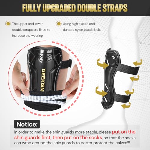 Soccer Shin Guards for Youth Kids Toddler, Protective Soccer Shin Pads & Sleeves Equipment - Football Gear for 3 5 4-6 7-9 10-12 Years Old Children Teens Boys Girls3