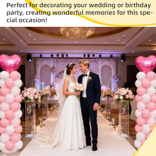 Support de ballons stable pour anniversaire et mariage structure métal 2m