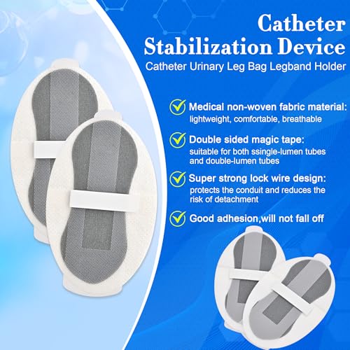 image for Dedsio 10Pcs Foley Catheter Stabilization Device, Urinary Leg Bag Cath