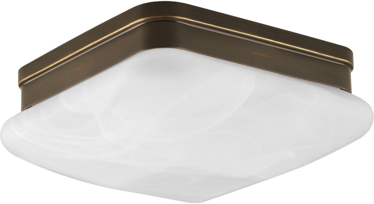 Progress LightingP3490-20 Transitional Two Light Flush Mount from Appeal Collection Dark Finish, Antique Bronze