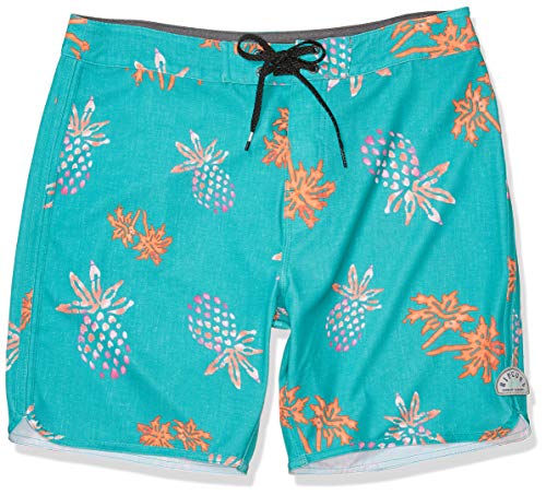 Rip Curl Men's Mirage Hideaway 18" Stretch Boardshorts, Teal, 36