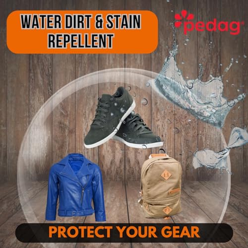 Pedag PFAS-Free Waterproofer | German Made | Heavy Duty Waterproof and Stain Repellent | Canvas & Fabric Spray Protector | Waterproofing Spray and Guard for Boots, Shoes, Tents, Hats, Jackets | 1 Can 6