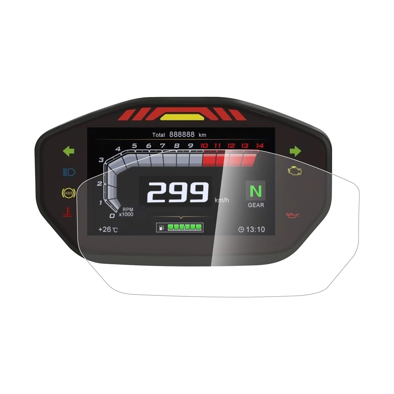 Proteggi Schermo Moto Per DUCATI Per Monster 796 797 821 937 1200 1200R Moto Tachimetro Guard Cluster Di Protezione Scratch Pellicola Della Protezione Dello Schermo Pellicola Protettiva Tachimetro(2 p
