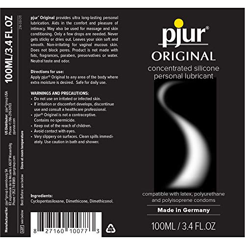 pjur Original Super Concentrated Silicone Personal Lubricant for Sex | 3.4fl.oz/100ml - Thumbnail 7