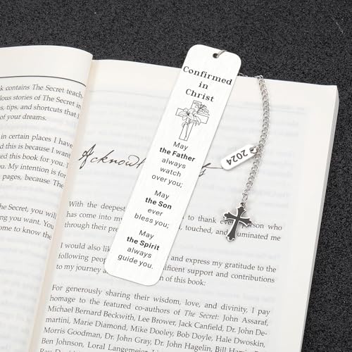 Confirmation-Gifts-for-Teen-Girls-Boys-Goddaughter-Godson-Religious-Christian-Confirmation-Gifts-Bookmark-for-Women-Girls-First-Communion-Gifts-for-Girls-Catholic-Baptism-Gifts-Easter-Basket-Stuffers Confirmation Gifts for Teen Girls Boys Goddaughter Godson Religious Christian Confirmation Gifts Bookmark for Women Girls First Communion Gifts for Girls Catholic Baptism Gifts Easter Basket Stuffers