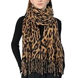 【Imprimé LéOpard Classique】Le Design Intemporel De Cette éCharpe à Imprimé Animalier Ajoute Une Touche Audacieuse à Toutes Vos Tenues; Elle Se Marie Bien Avec Des Tenues Décontractées, Professionnelles Ou De Soirée. L'Echarpe Couverture Avec Bordure à Pompons Rehausse La Texture De L'écharpe Et Ajoute Une Touche Chic Et Sophistiquée à Votre Look.