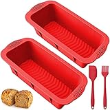 【Breites Einsatzspektrum】: Die silikon backformen eignen sich ideal zum backen von brot, kuchen, auflauf, cake, quiche und soufflé, können aber auch zur aufbewahrung im kühlschrank genutzt werden, mit unserem all-in-one brotbackform set aus silikon haben sie alles, was sie benötigen, um mit dem brot-backen sofort zu beginnen.