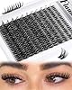 Lash Clusters Wispy Eyelash Clusters Ultra-Dense Individual Lashes Extensions Dramatic Cluster Lashes CD-Curly Cluster Eyelash Extensions Wet Look Natural 132PCS DIY Lash Pack (Flaunt, 8-18MM) #6