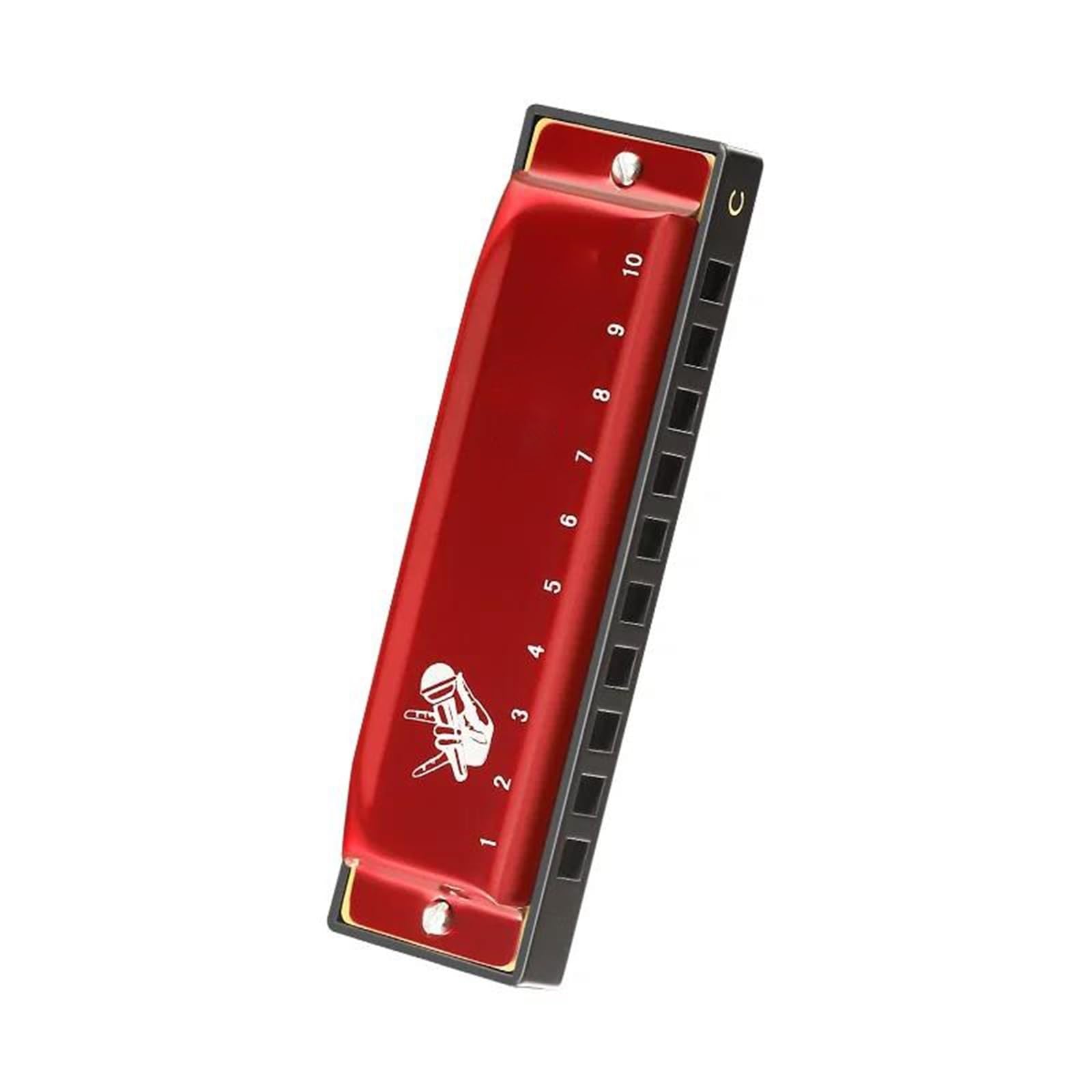 Armonica Armonica Blues Diatonica Per Principianti Tonalità Di Do 10 Fori Standard H(Red)