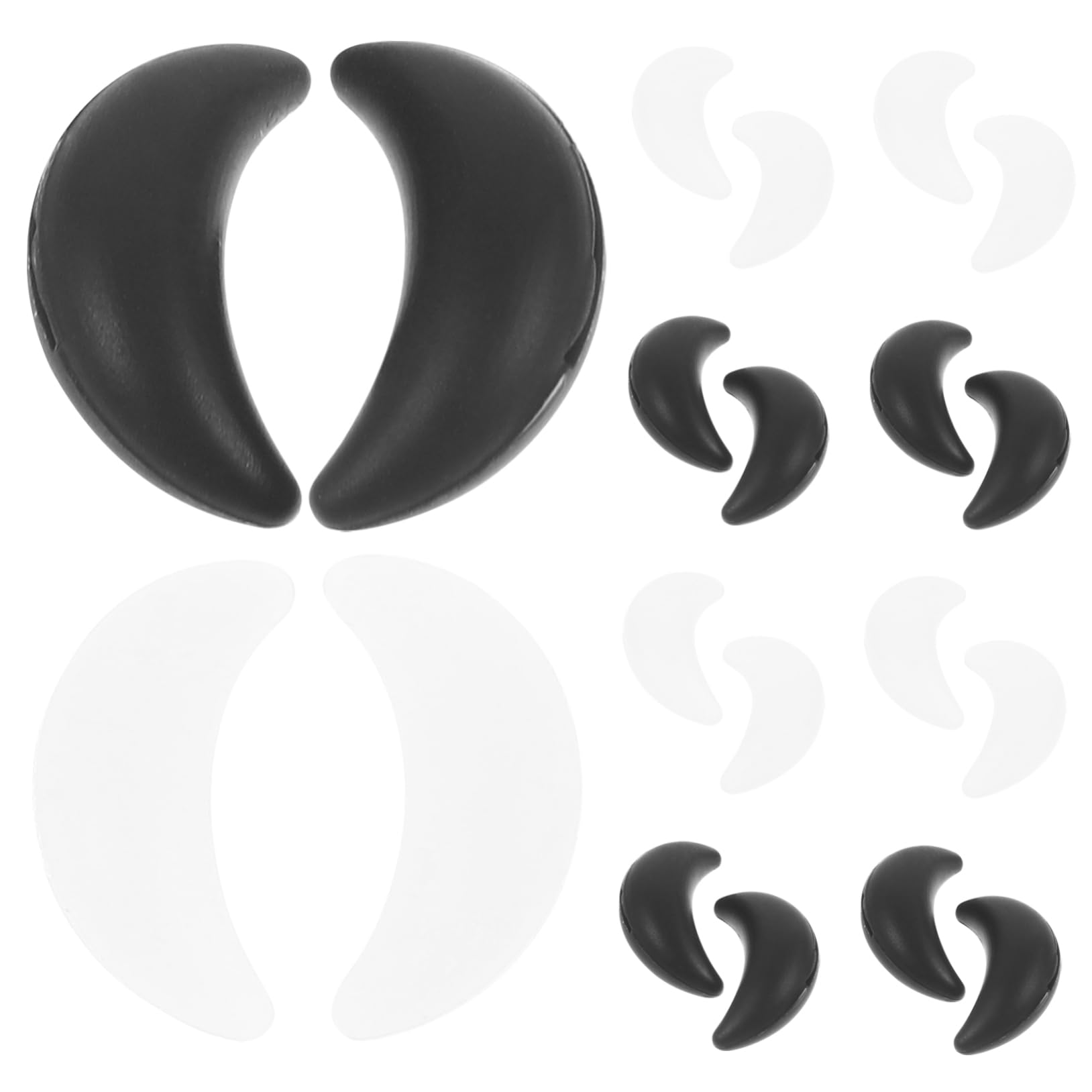 WOONEKY Silicone Glasses Arm Cushion 20 Pairs Eyeglasses Holder Retainer for Boys and Girls