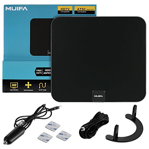 TV Antenna, Upgraded Indoor HDTV OTA Digital Antenna w/Detachable Table