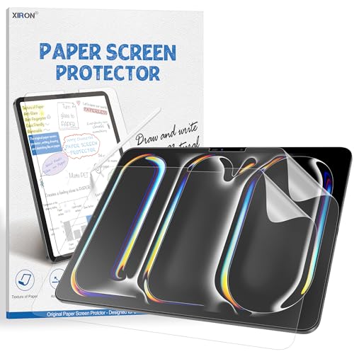 2 PACK Paperfeel Screen Protector for iPad Pro 13 Inch M4 2024, Matte PET Film Compatible with Apple Pencil/Pro Write and Draw Like on Paper, Anti-Glare/Anti-Fingerprint